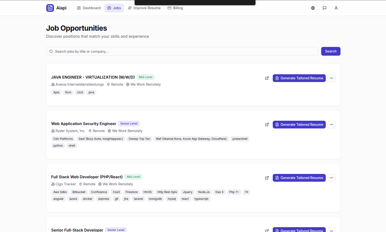 Alapi - Screenshot 5 showing product features and functionality