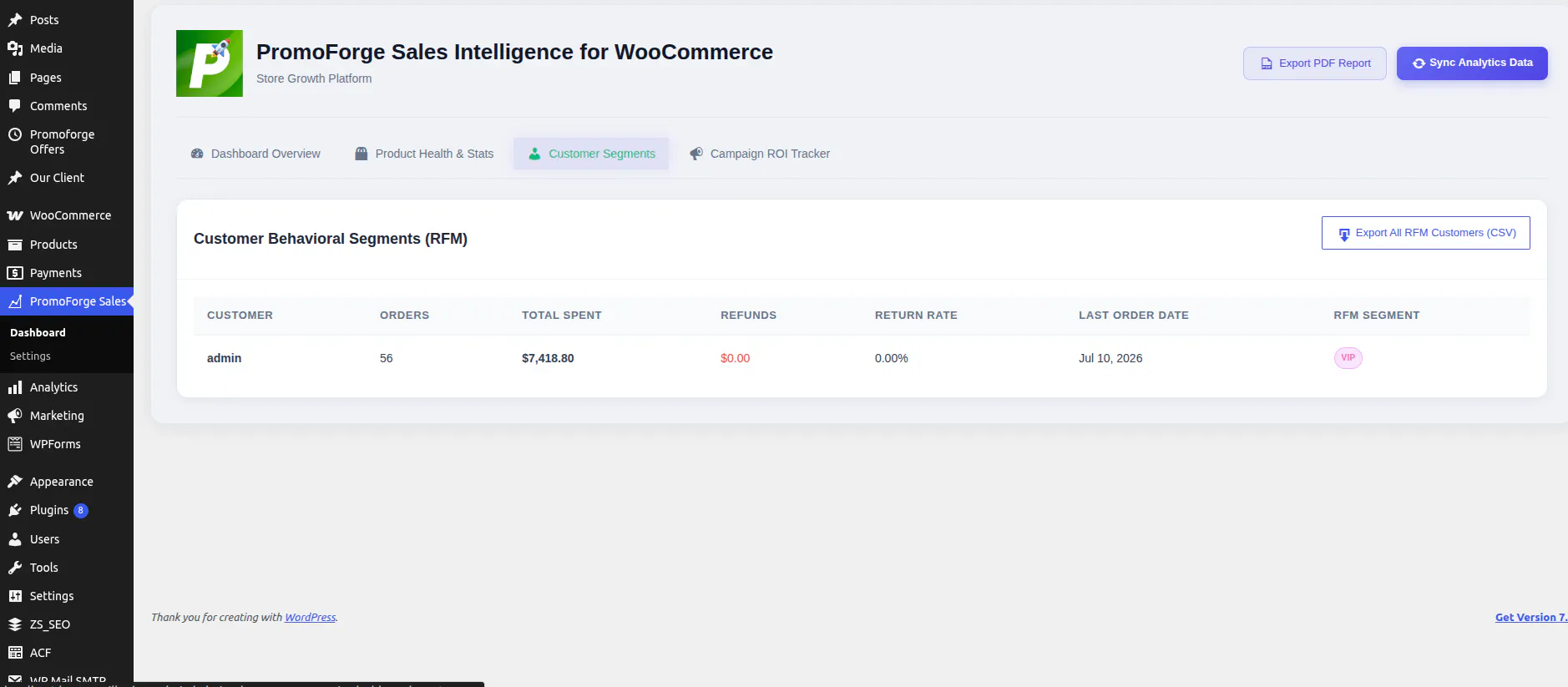 PromoForge Sales Intelligence gallery image