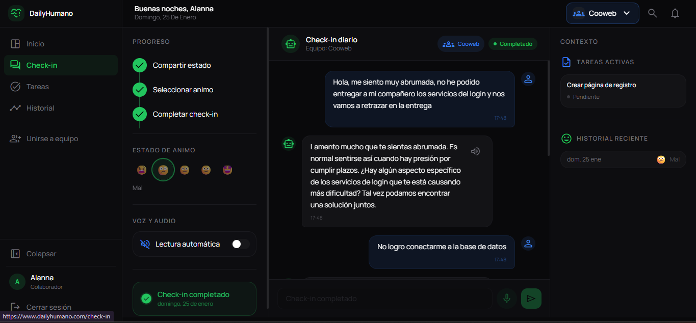 DailyHumano - Screenshot 3 showing product features and functionality