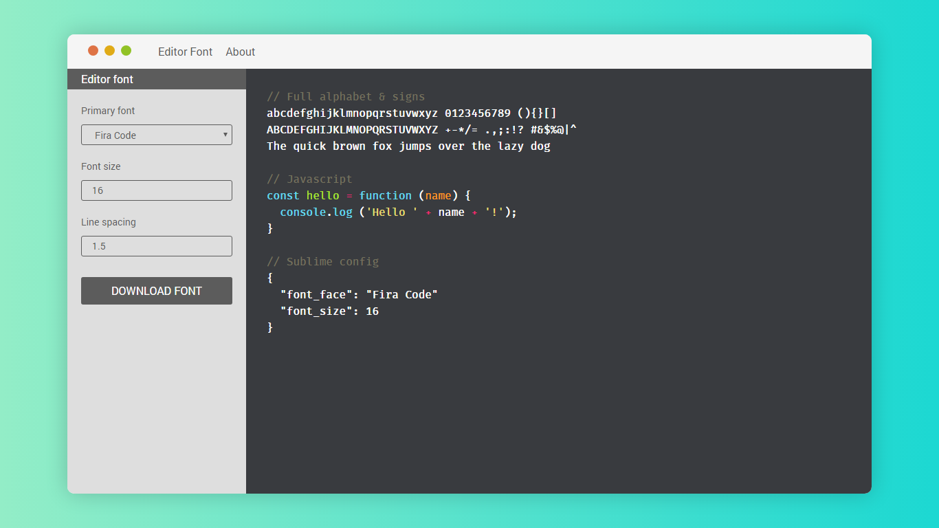Fonts 4 Dev gallery image