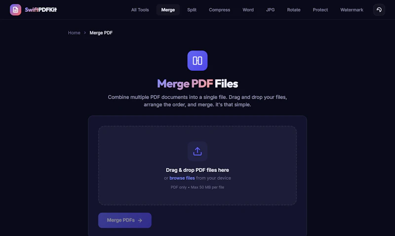 Merge, Split, Compress & Convert screenshot 2