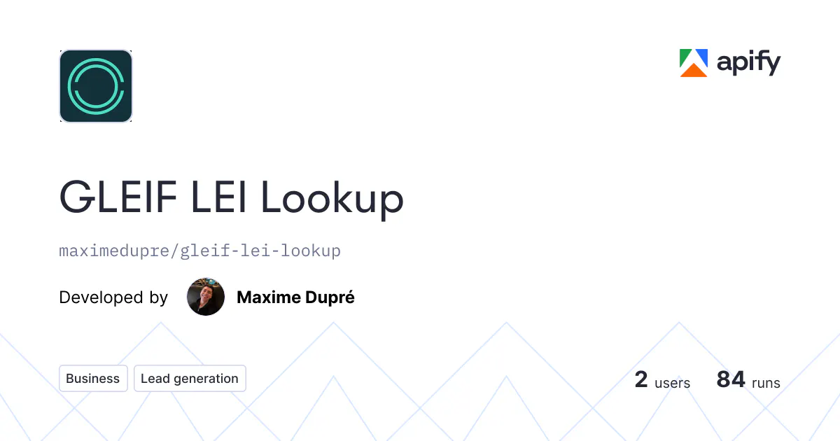 GLEIF LEI Lookup gallery image