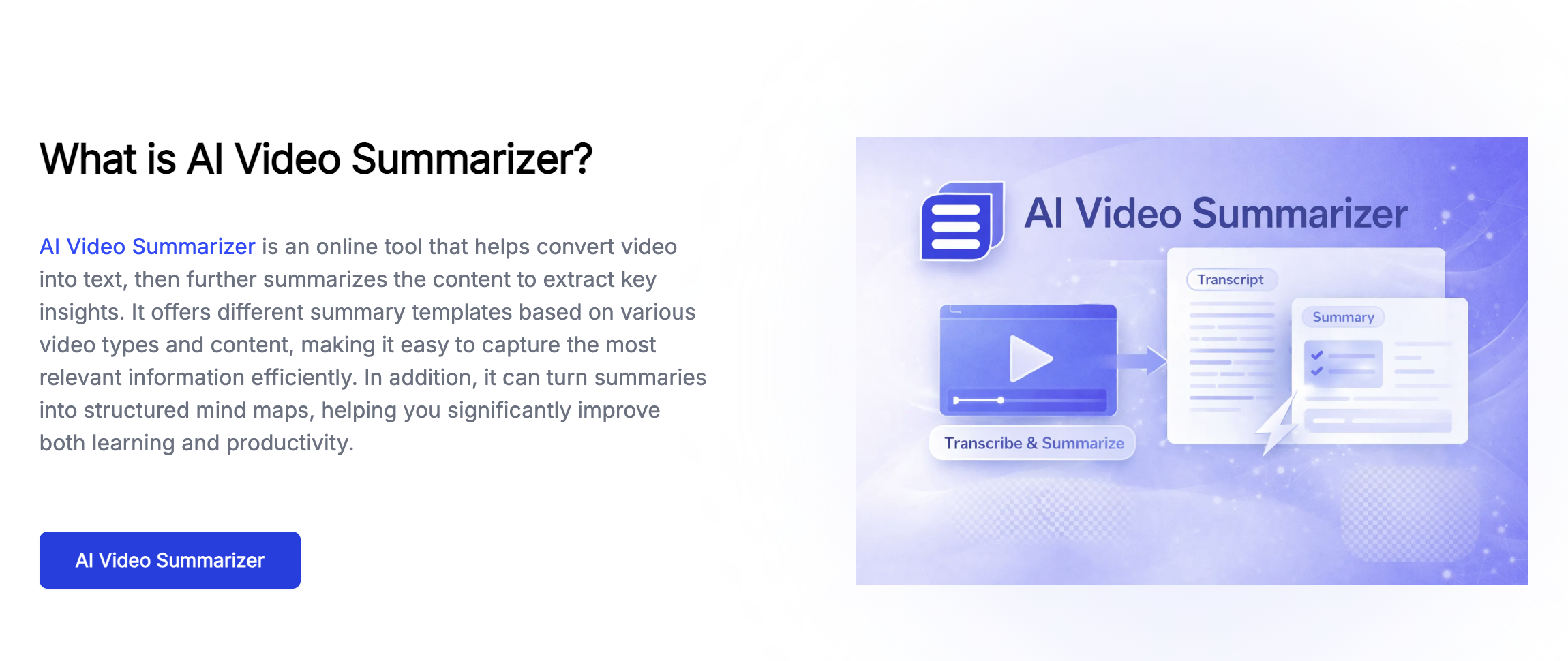 AI Video Summarizer gallery image