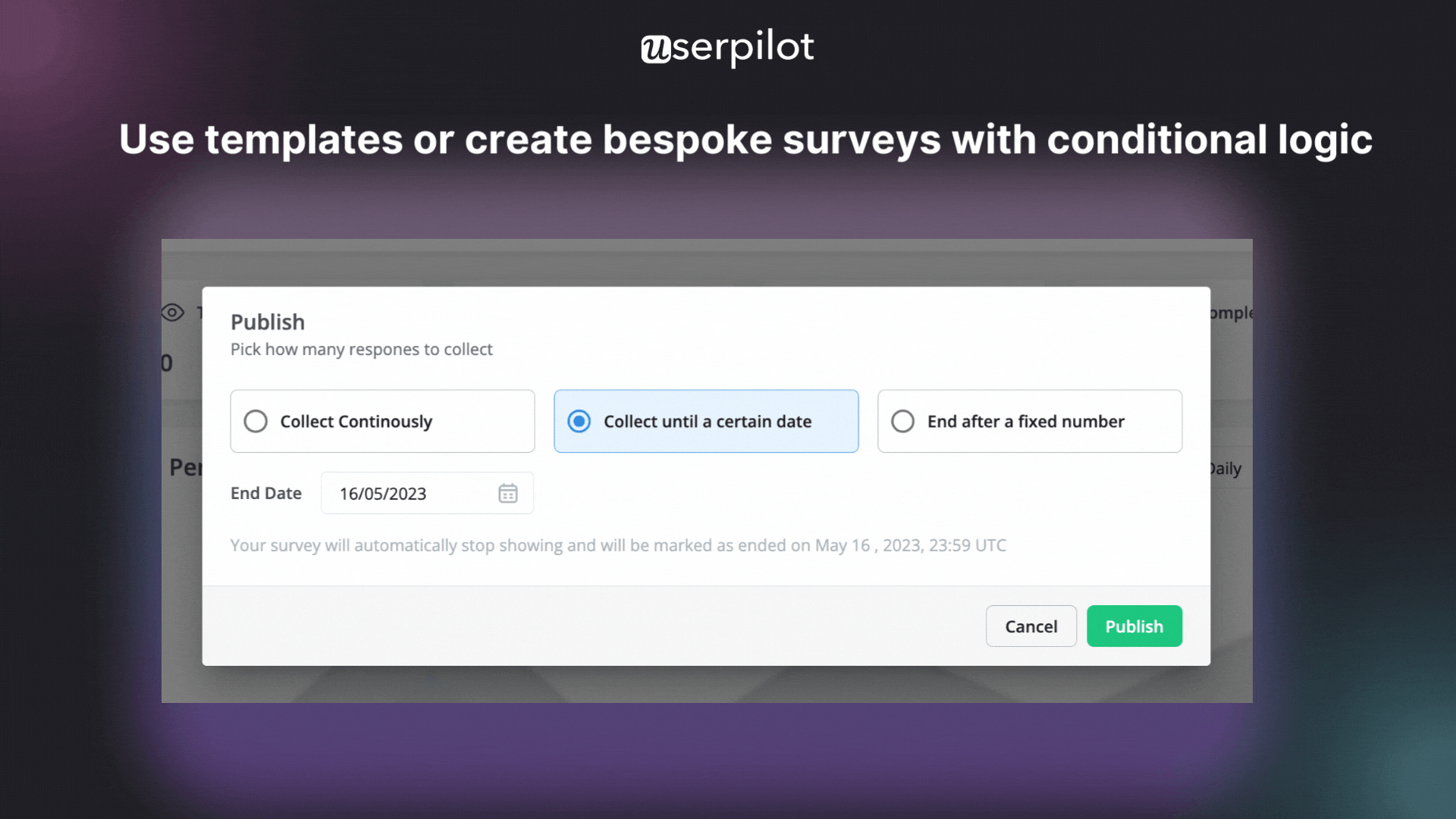 UserPilot 조사 - 30 개의 템플릿을 사용한 AI 구동 인앱 설문 조사 미디어 5
