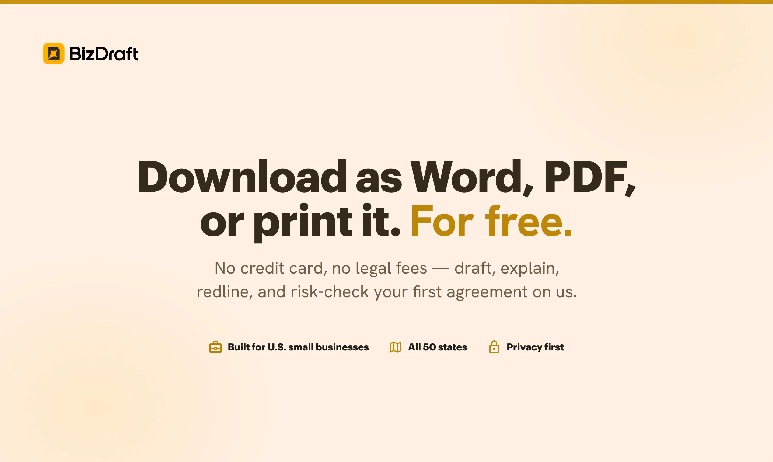 BizDraft gallery image