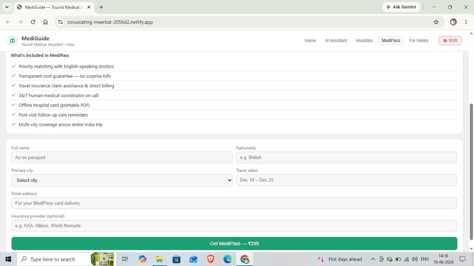 MediGuide — Tourist Medical Assistant screenshot 4