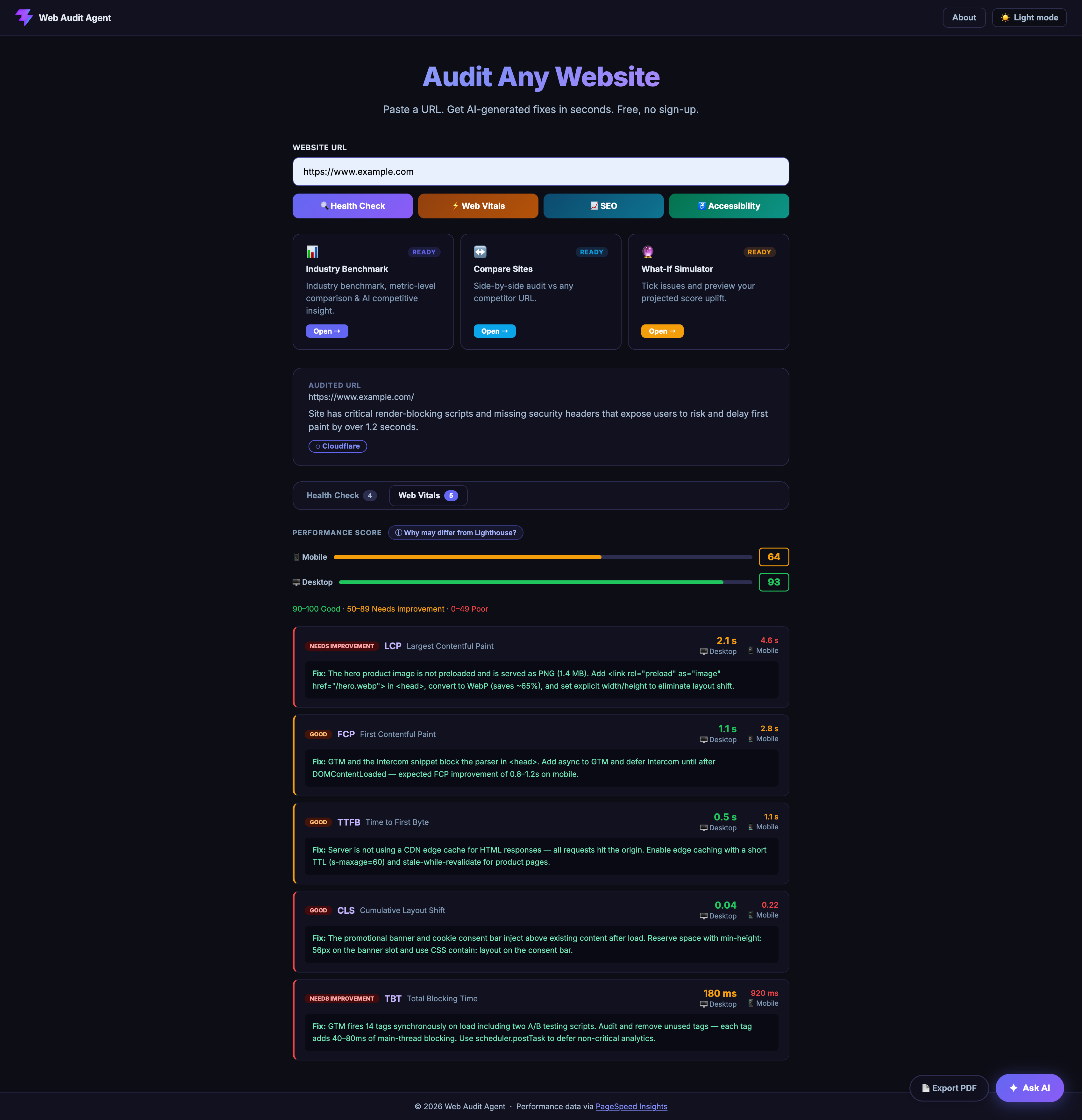 Web Audit Agent  gallery image