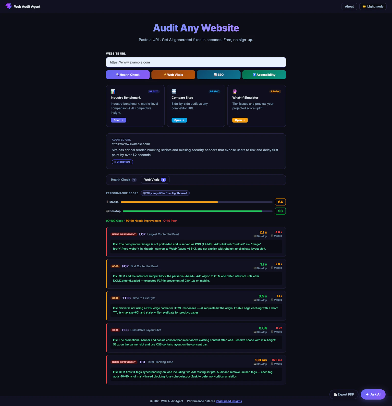 Web Audit Agent  screenshot 3