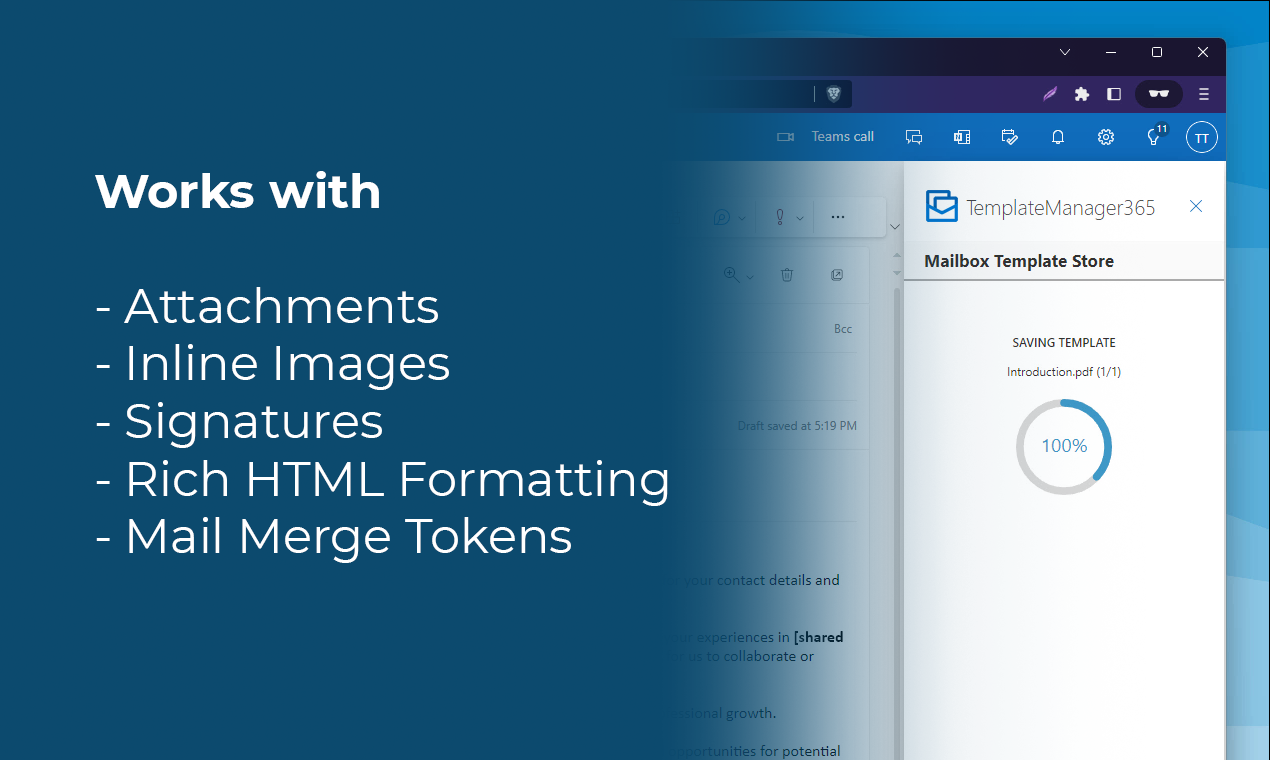 Media TemplateManager365 - Tambahan Tambahan dan mudah untuk menguruskan templat e-mel 4