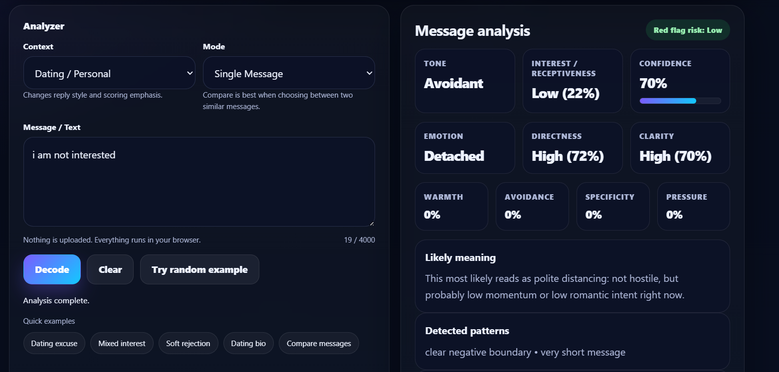 Intentify - Screenshot 2 showing product features and functionality