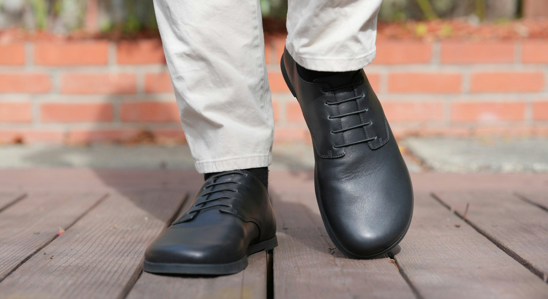 OAKA - Barefoot Dress Shoes - Full Grain Leather Barefoot Dress Shoes 미디어 5