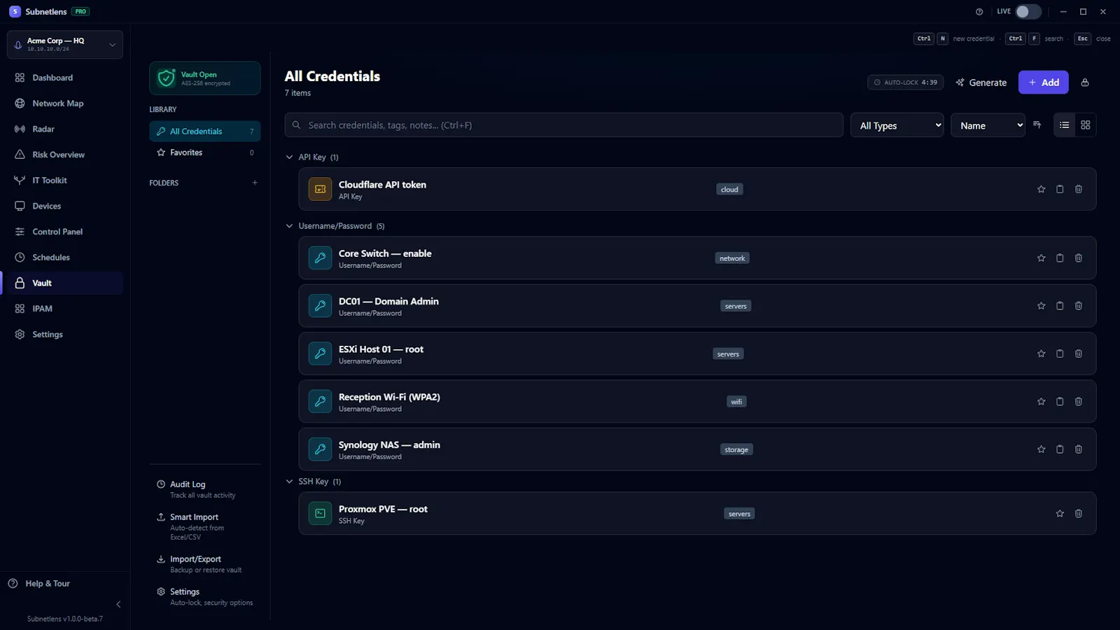 Subnetlens Network Scanner for Windows screenshot 5