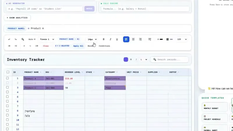 SheetMind screenshot 1 (video preview)