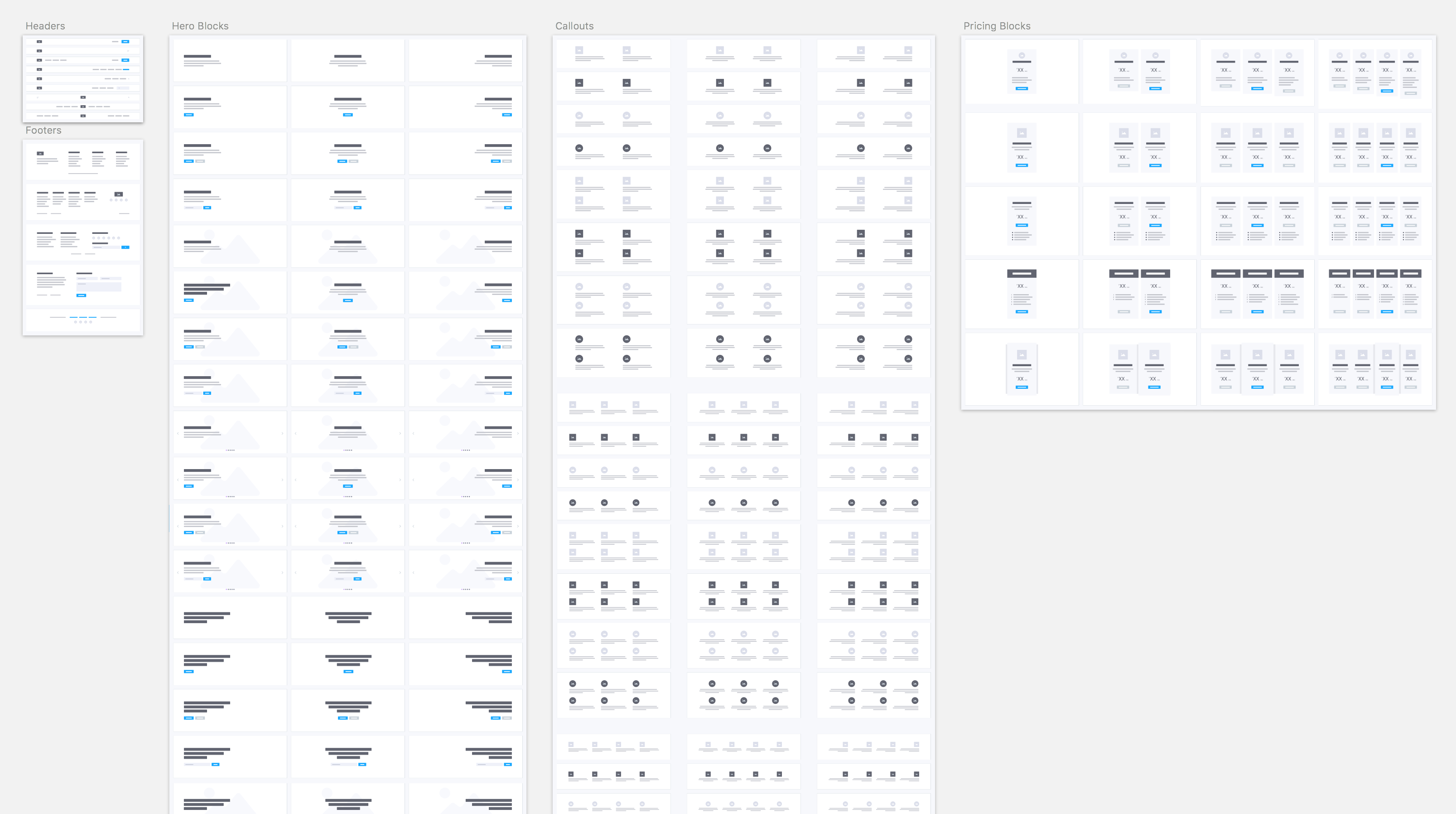 Blocks Wireframe Kit for Sketch gallery image