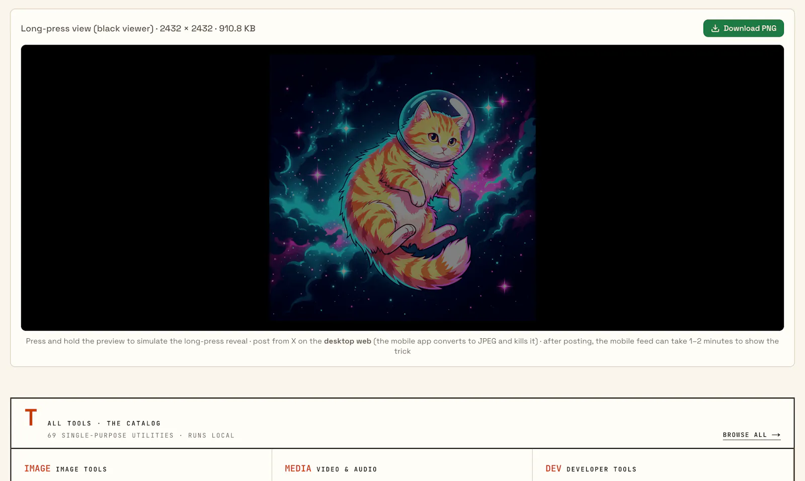 Long Press Image by OrangeBot screenshot 3