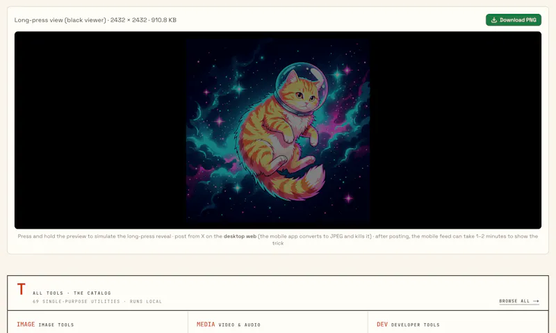 Long Press Image by OrangeBot screenshot 3