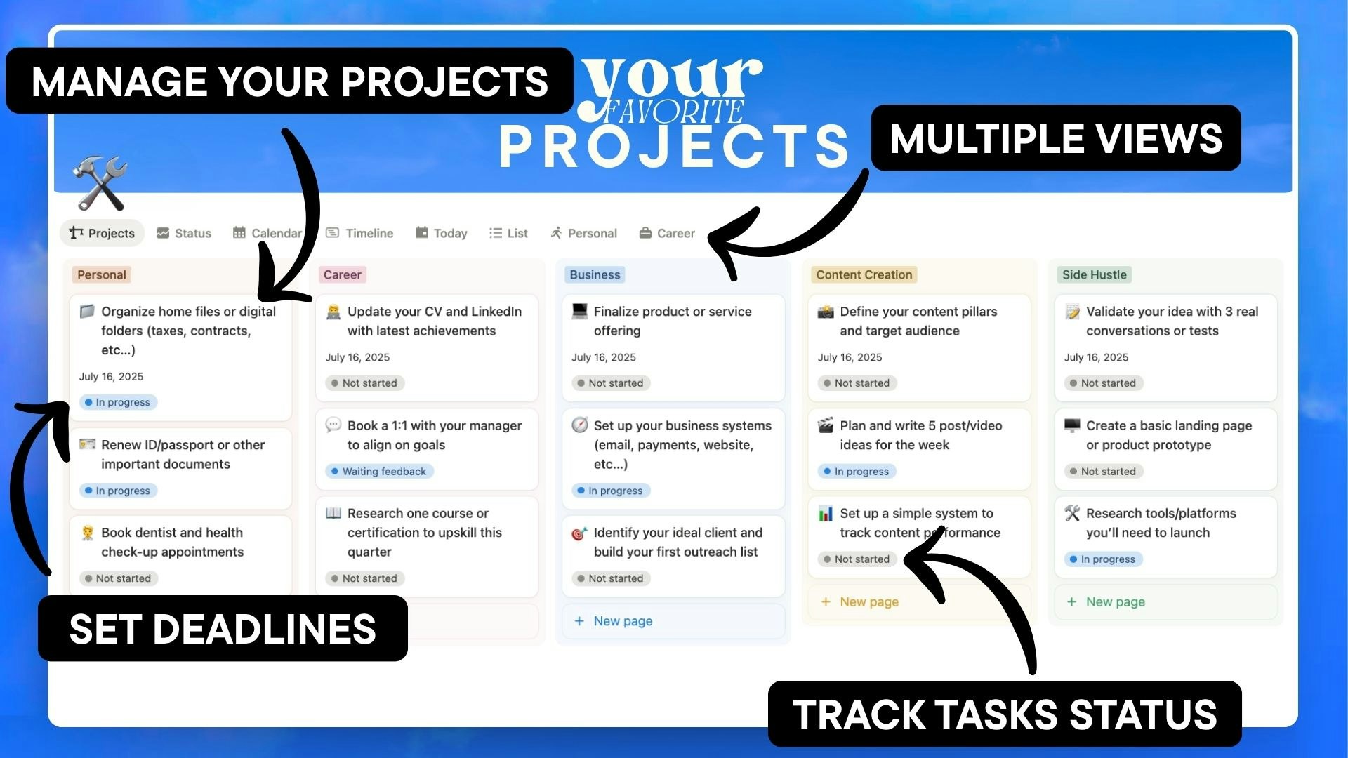 Your Favorite Life | Notion Life OS gallery image