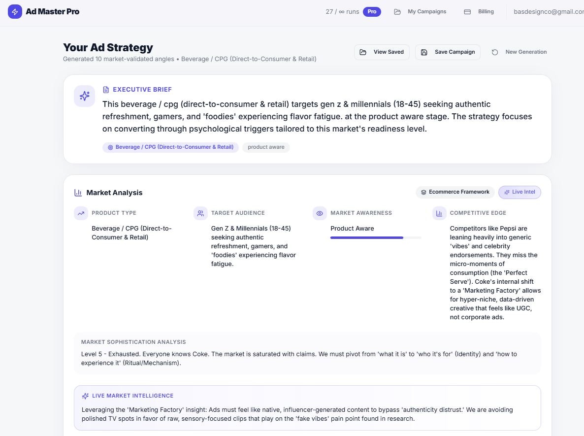 Ad Master Pro - Screenshot 5 showing product features and functionality