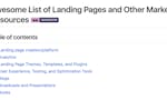 Awesome List of Landing Pages and Other Marketing Resources image