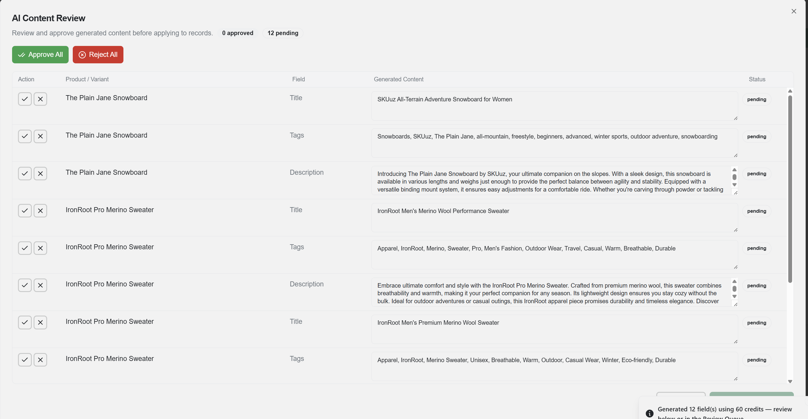 SKUuz Agentic Product Catalog Management gallery image