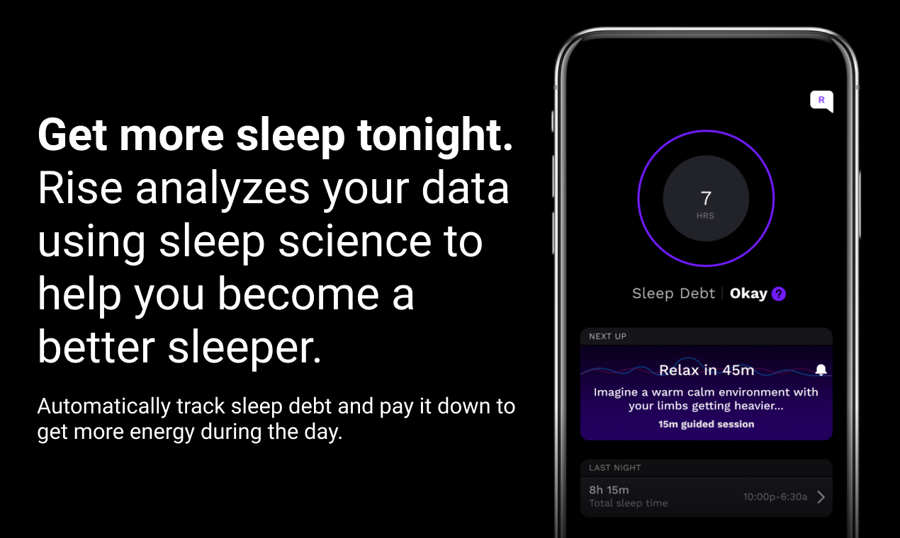 Rise Sleep 100 years of sleep science for more energy & productivity