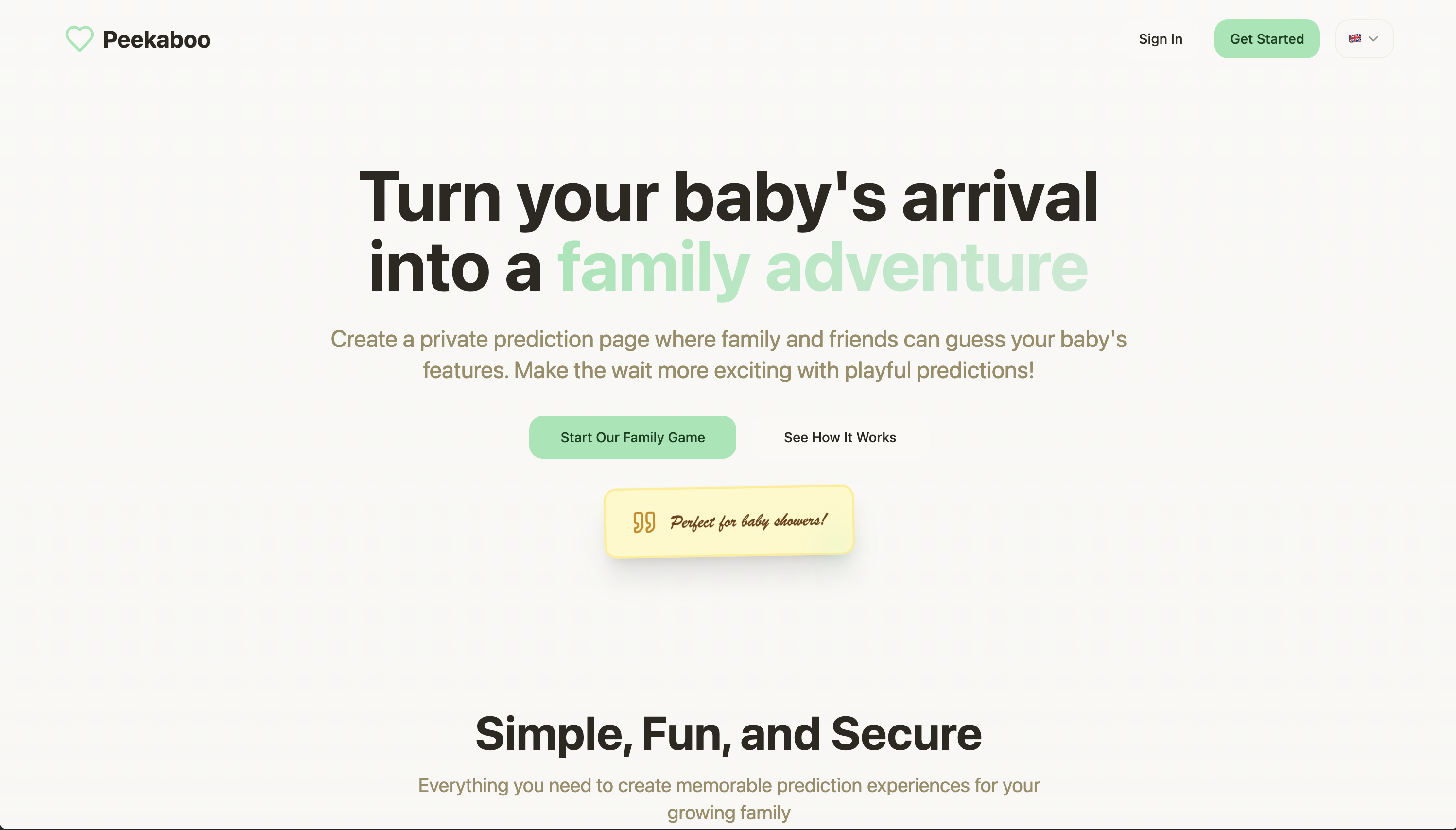 Peekaboo - Screenshot 2 showing product features and functionality