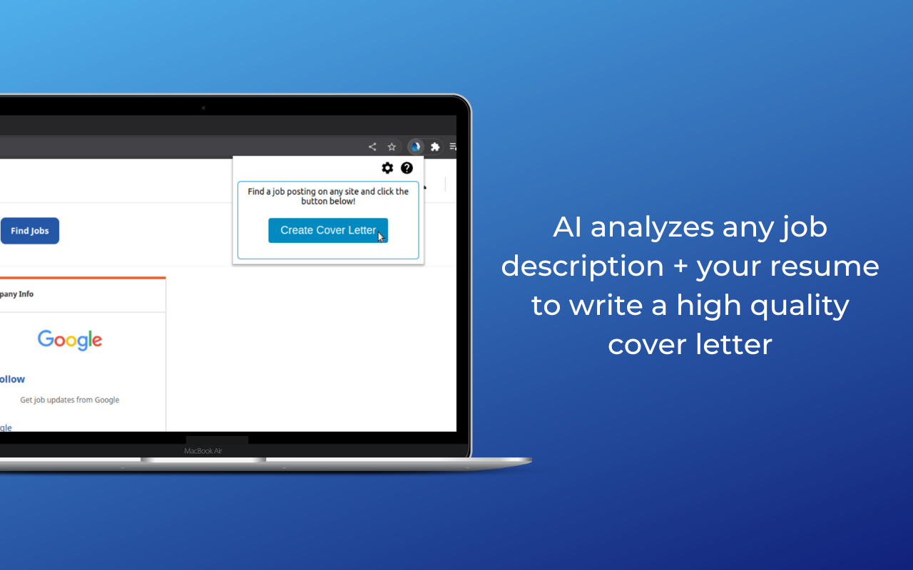 Coverproi ai - एक क्लिक के साथ किसी भी नौकरी पोस्टिंग के लिए अनुकूलित कवर पत्र मीडिया 1