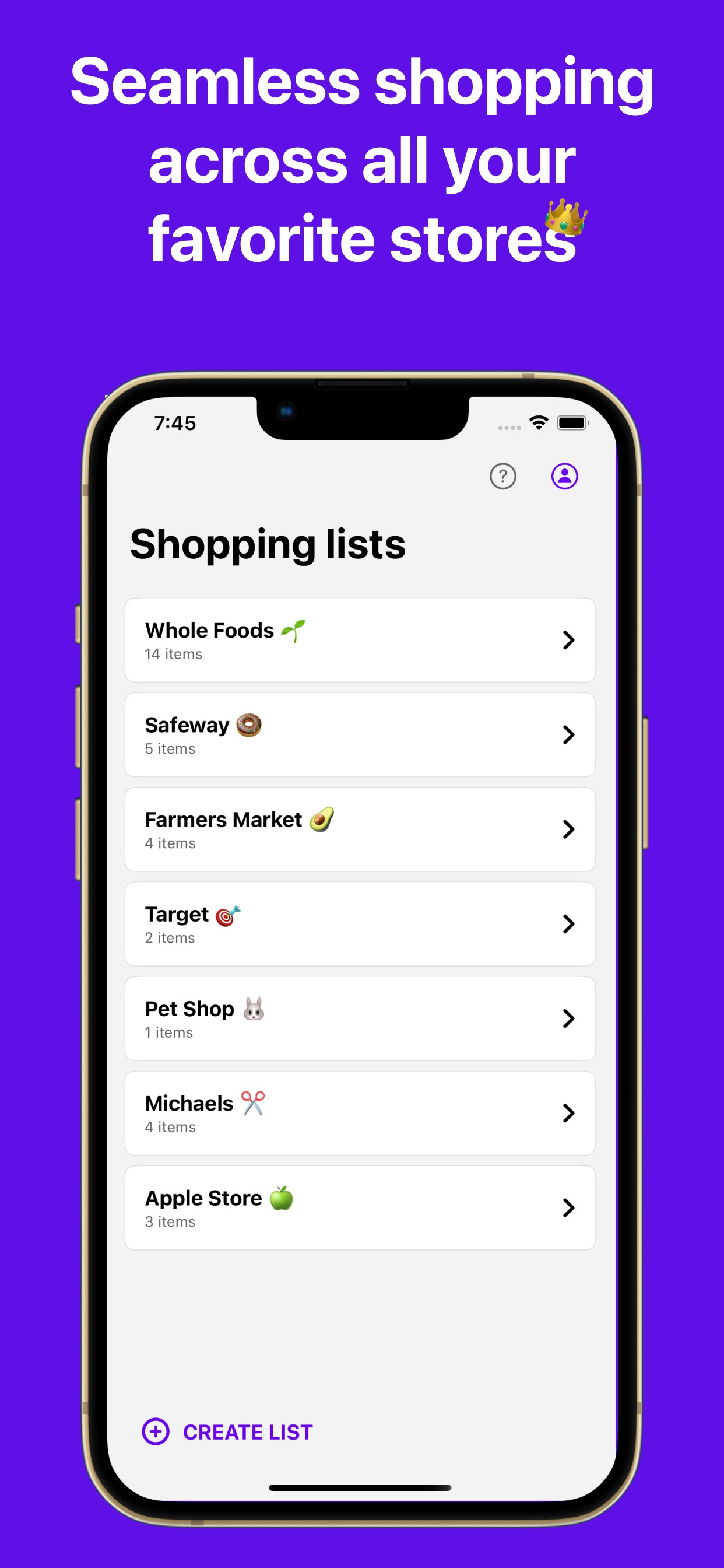Lista de compras para toda a família media 1
