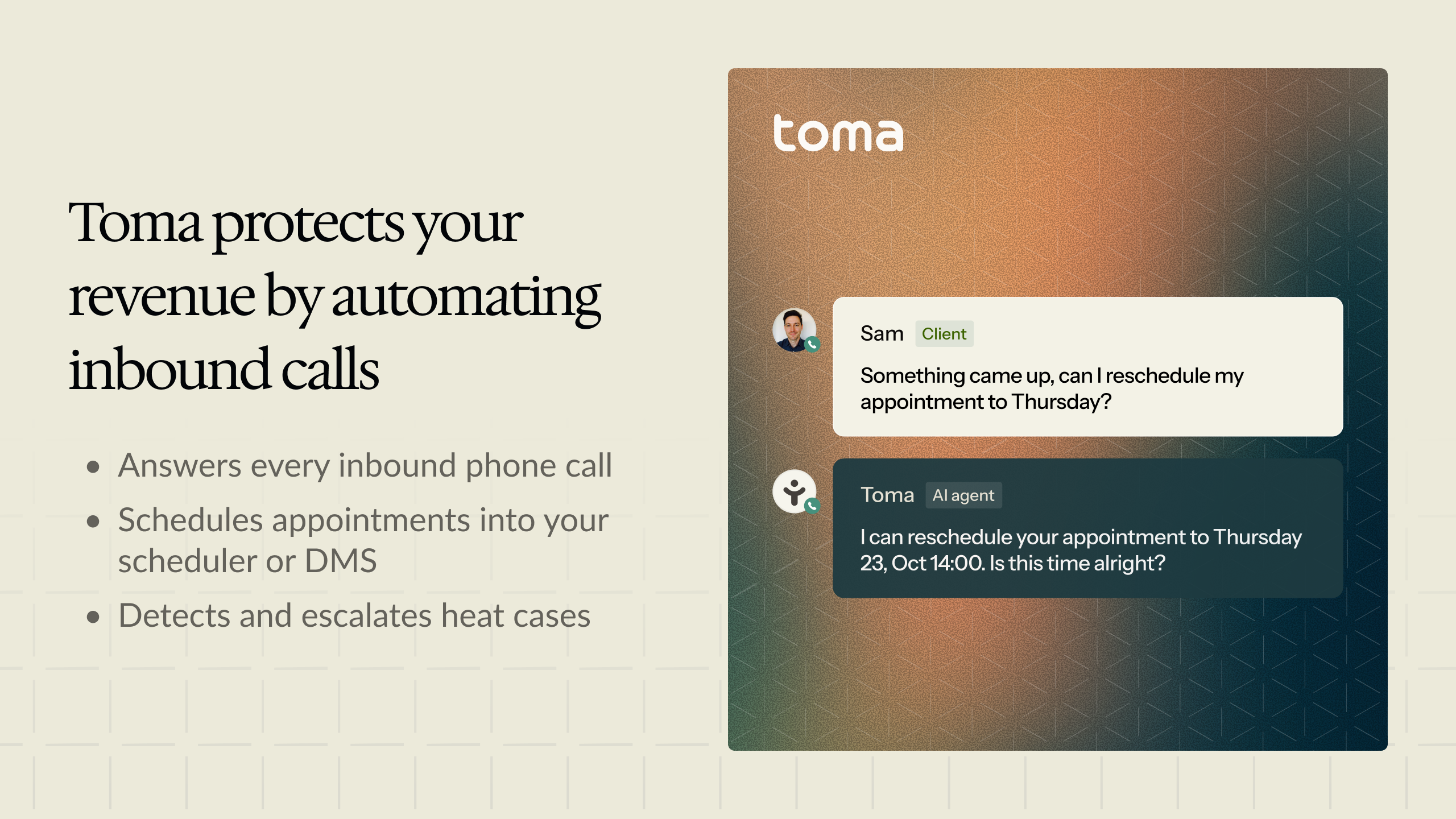 Toma - Screenshot 5 showing product features and functionality
