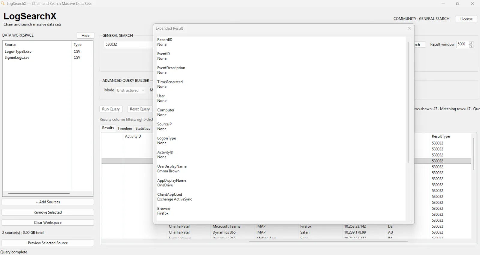 LogSearchX  screenshot 4