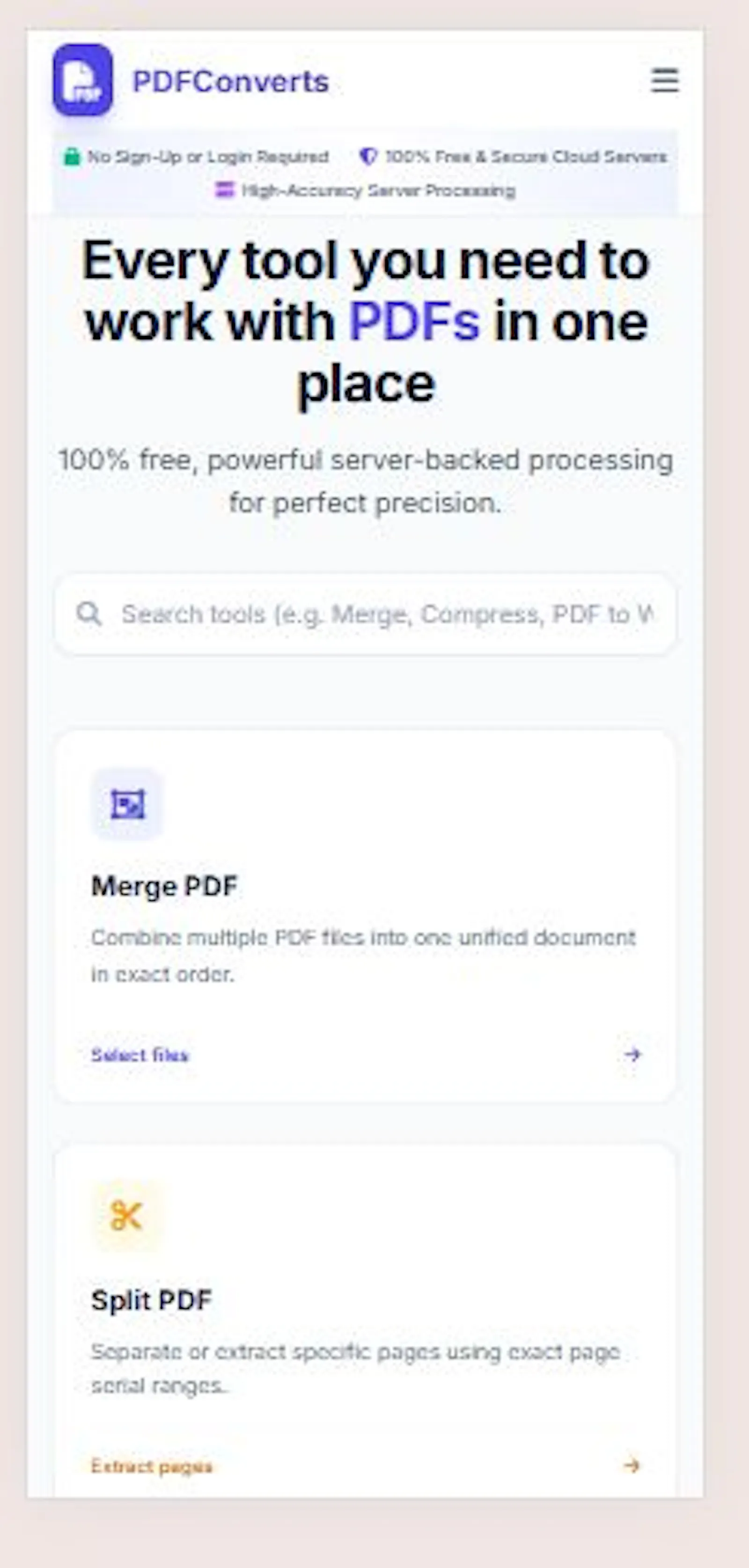 PDFConverts screenshot 2