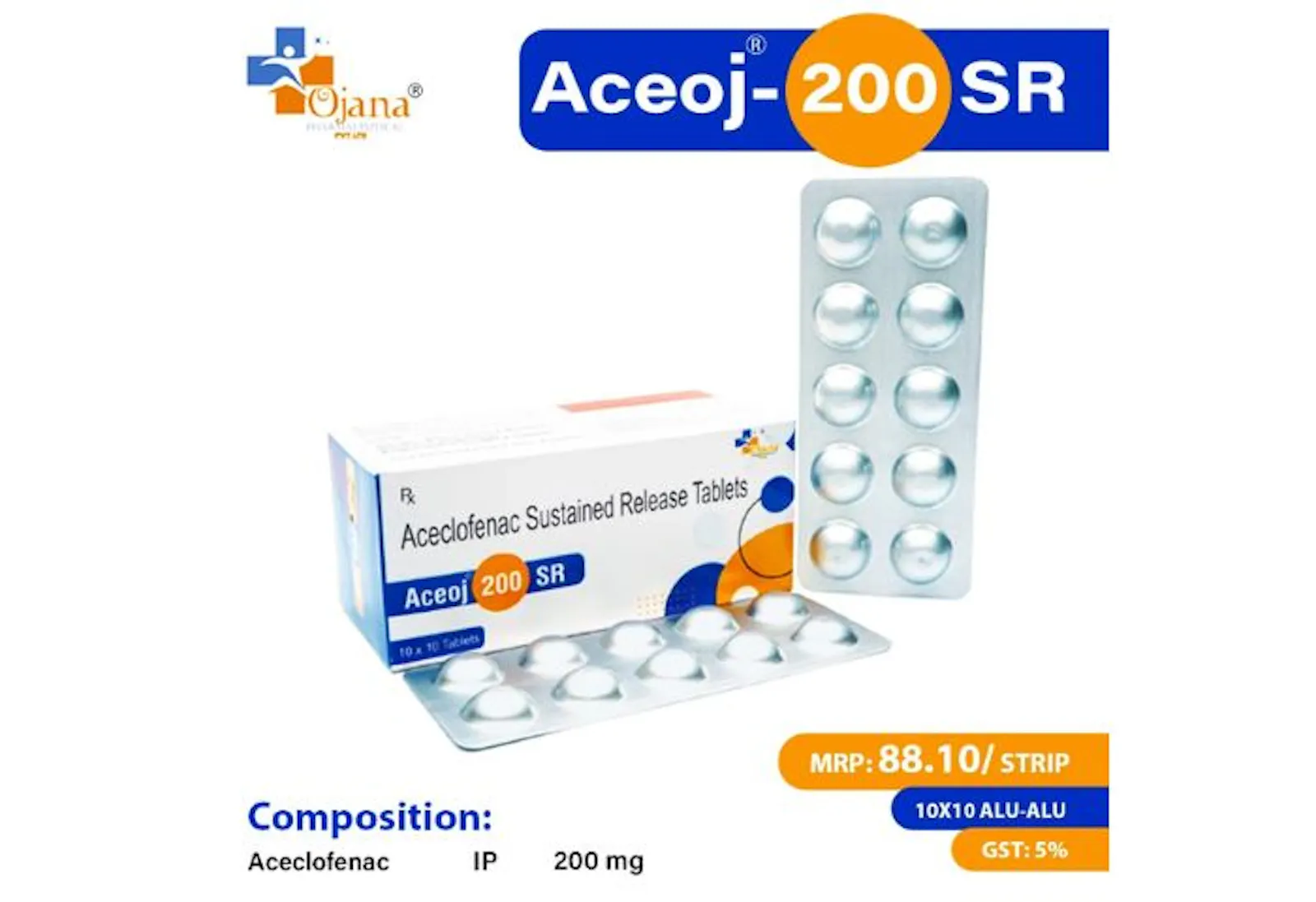 Aceclofenac (200mg) SR | Aceoj® 200 screenshot 1