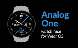Analog One watch face for Wear OS media 1