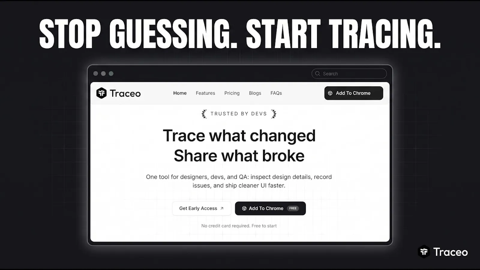 Traceo screenshot 1 (video preview)