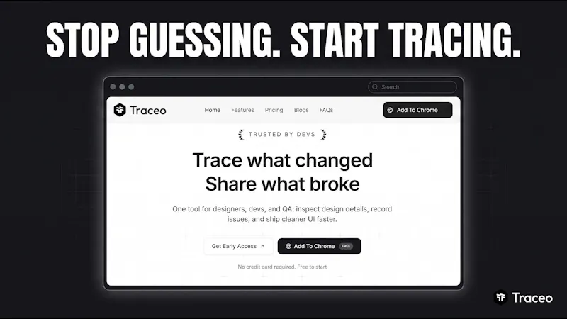 Traceo screenshot 1 (video preview)