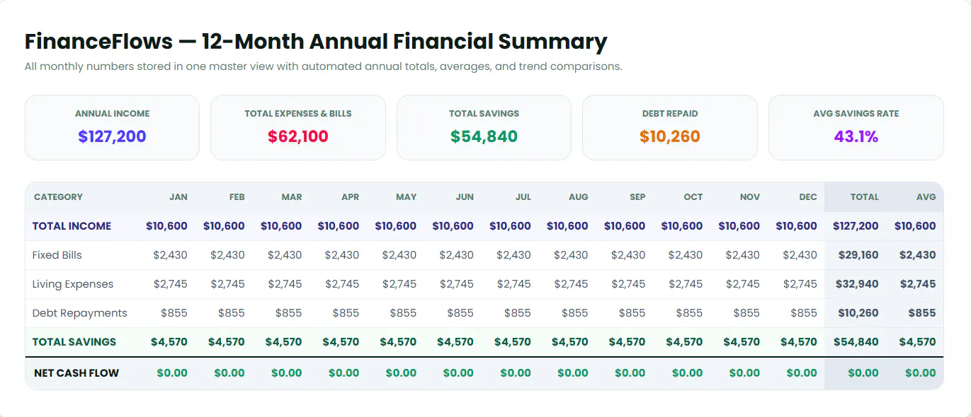 FinanceFlows Budget Planner gallery image