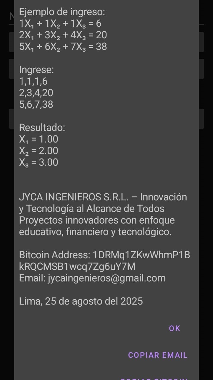 Média xsol es una aplicación profesional - APP PLAY STORE xsol resolver sistemas de ecuaciones lineales 2