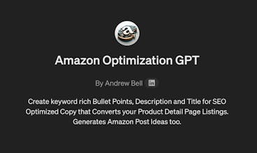 Amazon Optimization GPT gallery image