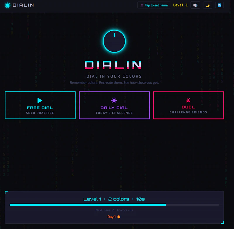 DialIn colors screenshot 3