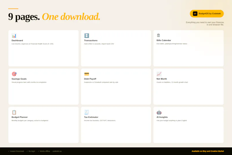 BudgetOS screenshot 3