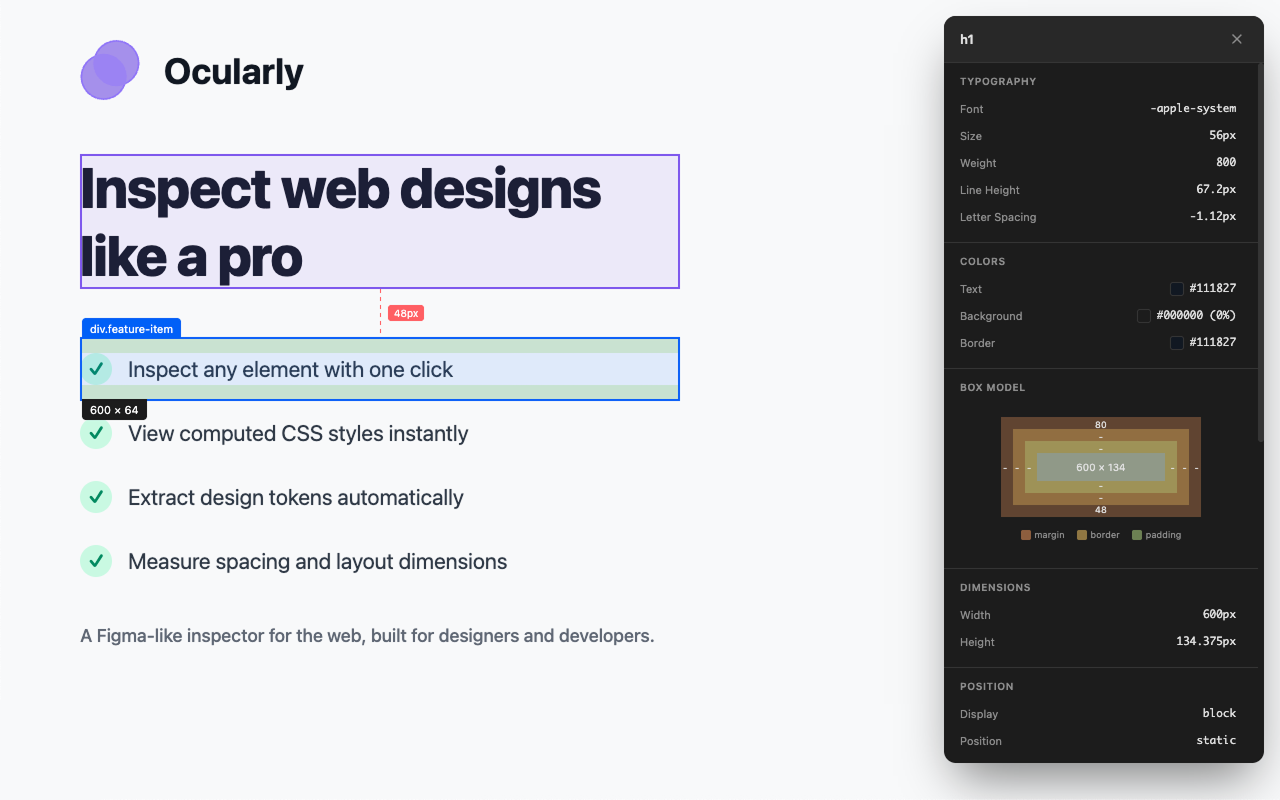 Oculay - Main product screenshot demonstrating key features and user interface