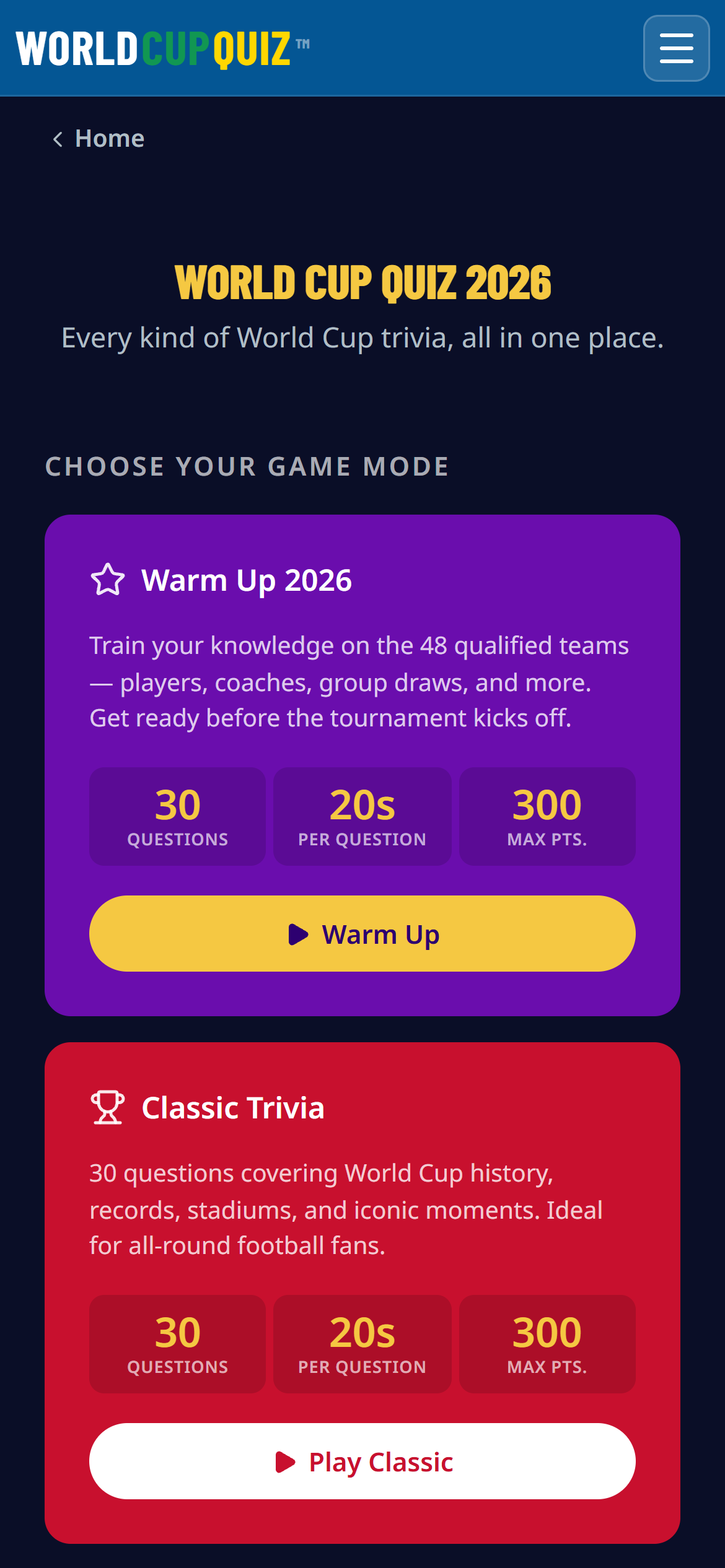 WorldCupQuiz gallery image