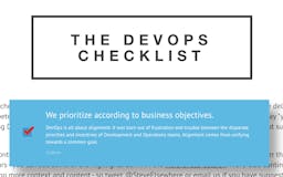 The DevOps Checklist media 1