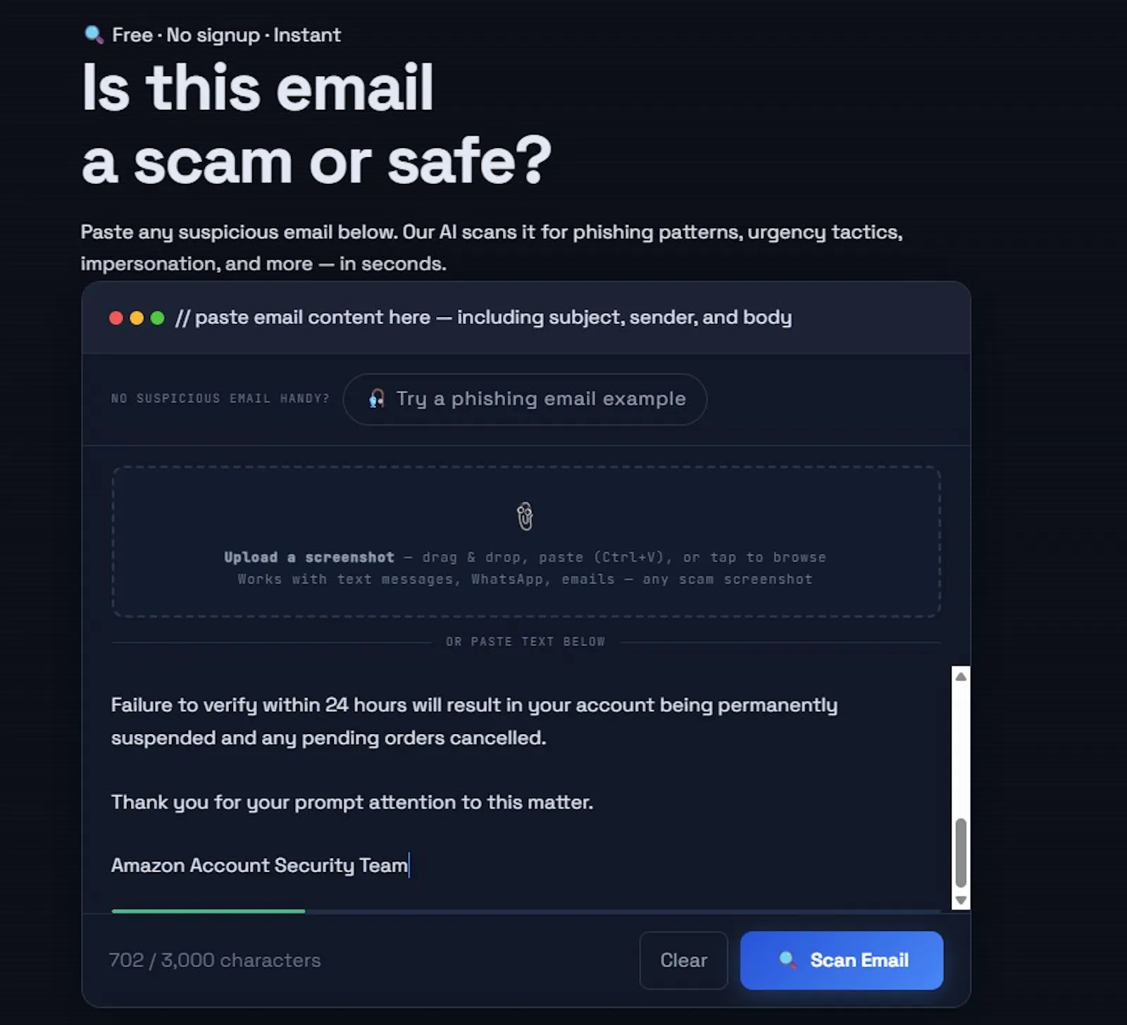 scanthesender.com screenshot 2