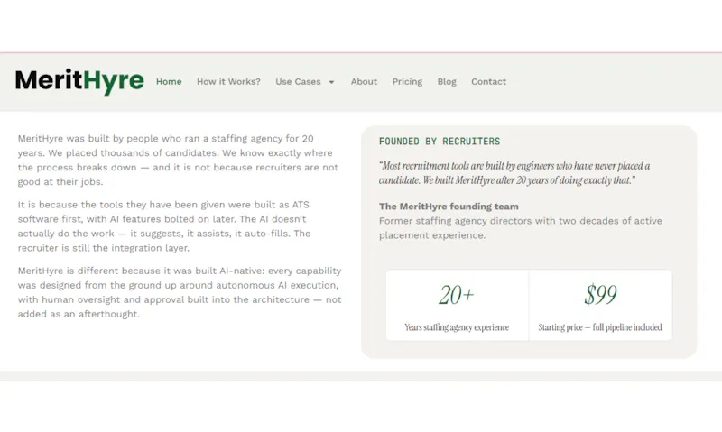 MeritHyre screenshot 2
