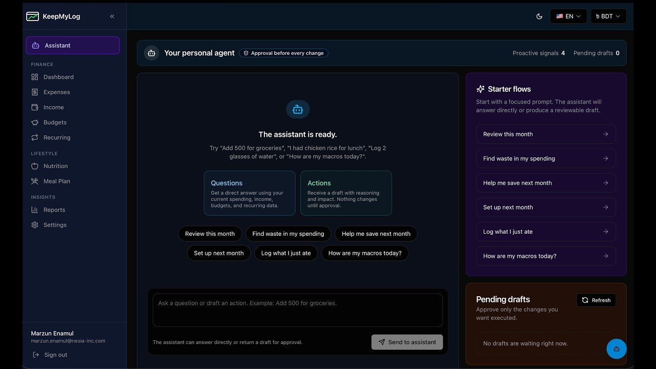 KeepMyLog gallery image