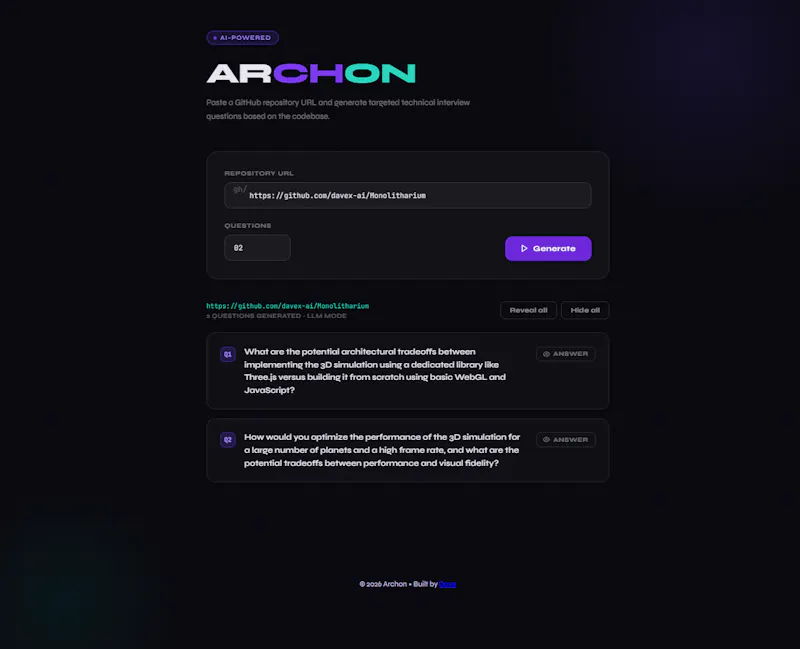 Archon screenshot 1