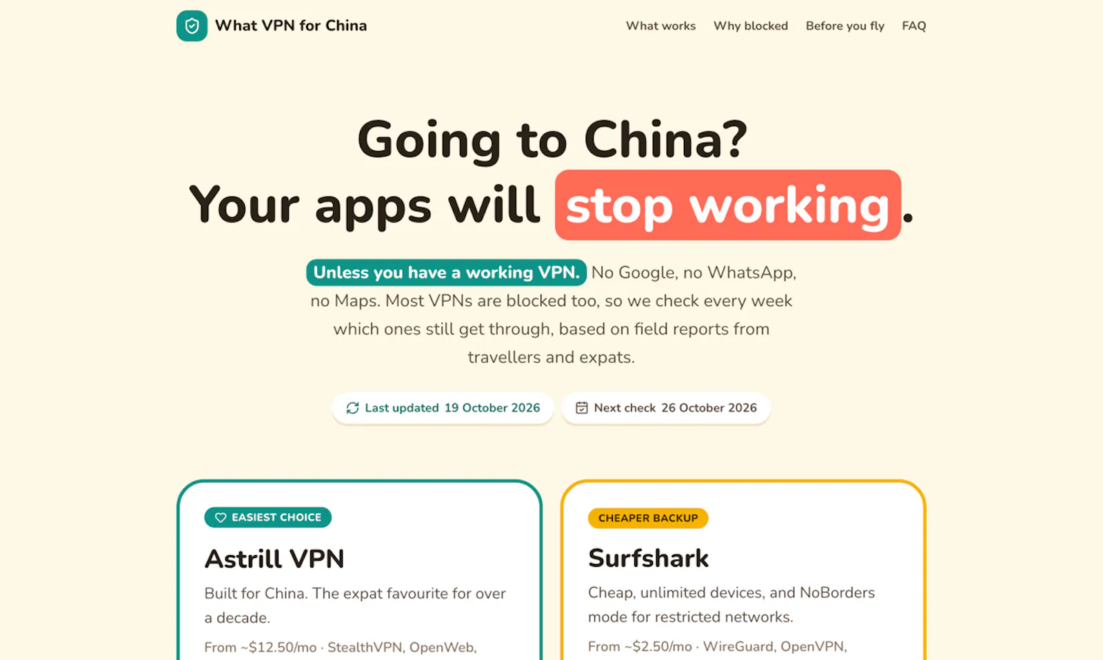 What VPN for China screenshot 3