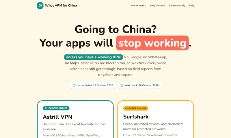 What VPN for China screenshot 3