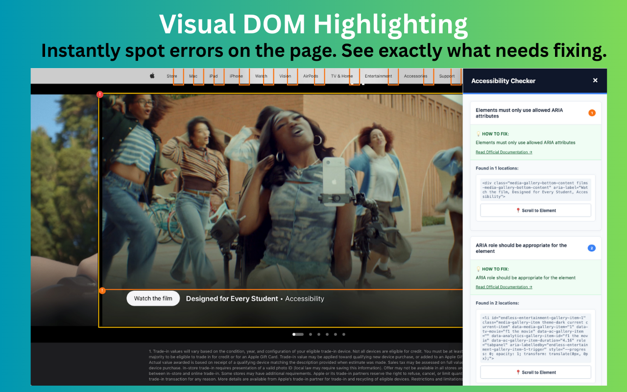 Accessibility Chrome Extension gallery image